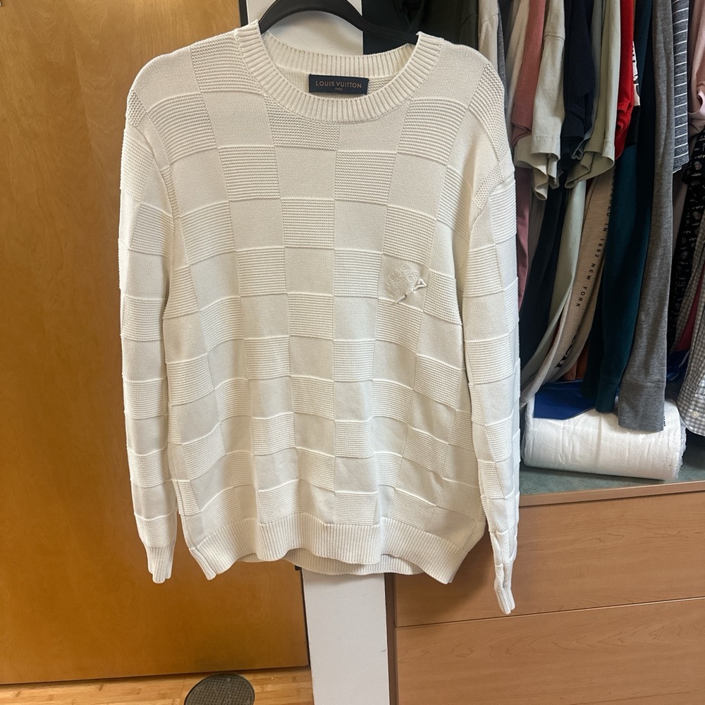 Louis Vuitton damier stitch sweater